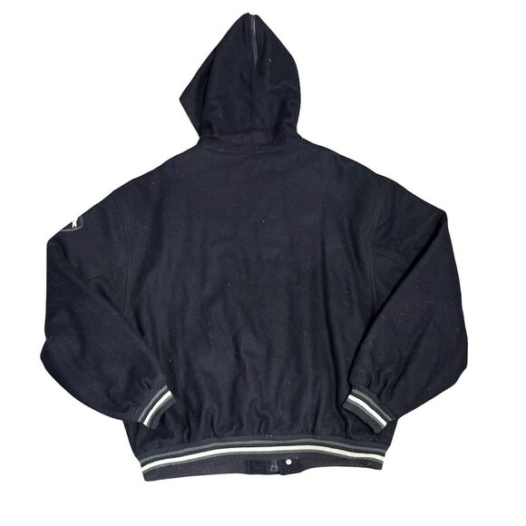 Vintage Disney Store Mickey Mouse Varsity Jacket Coat XL Navy Wool Embroidered - Picture 2 of 11